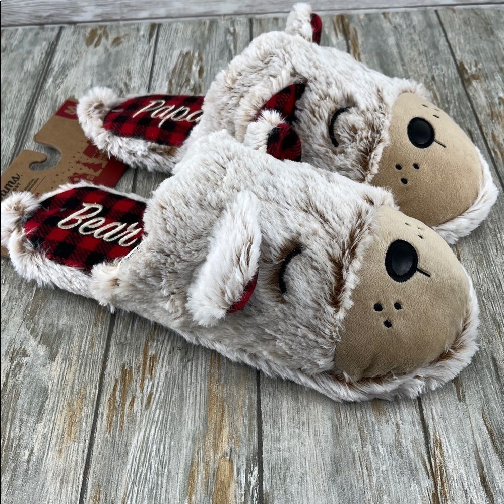 Men’s Dearfoams Cozy Comfort Papa Bear Slippers Shoes Size M 9-10 - Picture 4 of 7